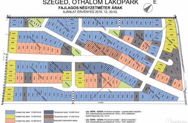 Szegedi eladó telek, 994 négyzetméteres