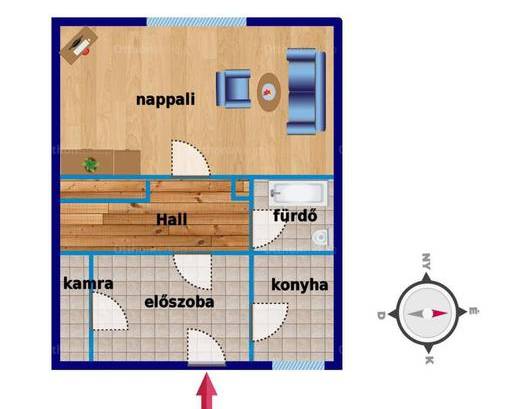 Eladó 1 szobás lakás Újlipótvárosban, Budapest, Balzac utca