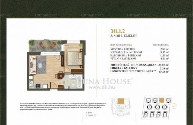 Eladó 1+1 szobás új építésű lakás Csillaghegyen, Budapest, Pusztakúti köz