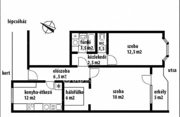 Budapesti lakás eladó, 65 négyzetméteres, 2 szobás
