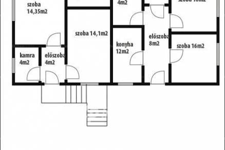Cered 4+2 szobás ház eladó