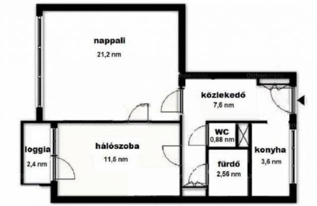 Budapesti lakás kiadó, 49 négyzetméteres, 2 szobás