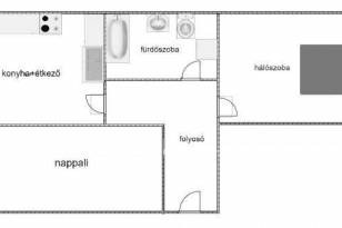 Budapesti lakás kiadó, 47 négyzetméteres, 2 szobás