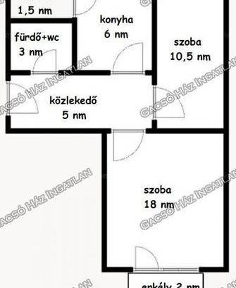 Százhalombattai lakás kiadó, 44 négyzetméteres, 1+1 szobás