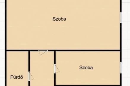 Szegedi lakás eladó, 41 négyzetméteres, 1+1 szobás