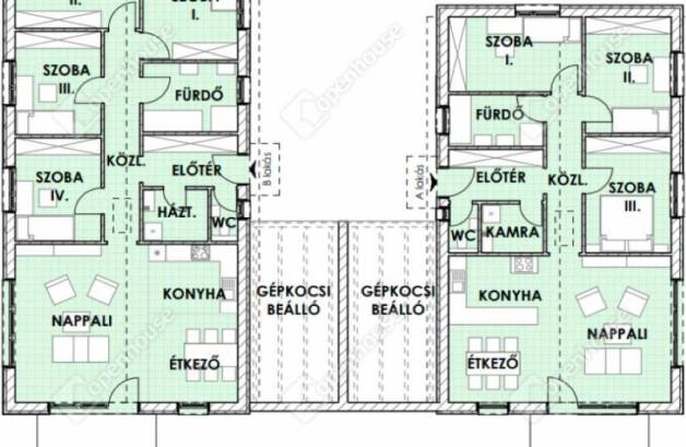 Székesfehérvár új építésű ikerház eladó, 5 szobás