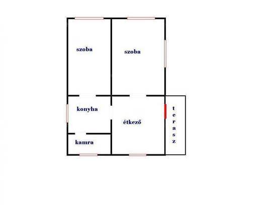 Kislángi családi ház eladó, 55 négyzetméteres, 2 szobás