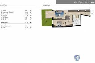Balatonföldvári új építésű lakás eladó, 68 négyzetméteres, 2 szobás