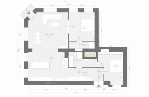 Budapesti kiadó lakás, 3 szobás, 115 négyzetméteres