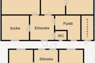 Domaszéki családi ház eladó, 124 négyzetméteres, 2+1 szobás