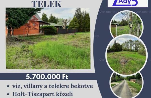 Szolnoki eladó telek, 800 négyzetméteres