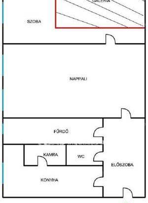 Budapesti lakás kiadó, 60 négyzetméteres, 2+1 szobás