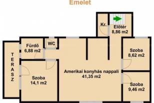 Eladó családi ház Királyerdőn, XXI. kerület Szarka utca, 6 szobás