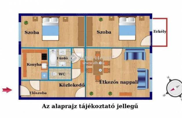 Eladó lakás, Budapest, Újhegyen, 68 négyzetméteres