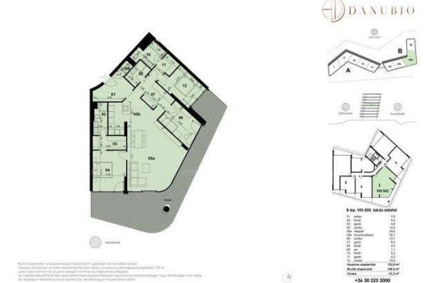 Eladó új építésű lakás Vizafogón, XIII. kerület Cserhalom utca, 3 szobás