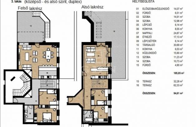 Budapesti eladó lakás, 4 szobás, 196 négyzetméteres