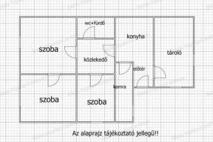 Szeged családi ház eladó, 2+1 szobás