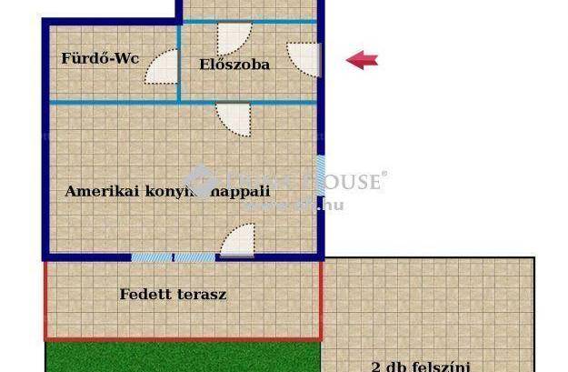 Pécsi új építésű lakás kiadó, 54 négyzetméteres, 2 szobás