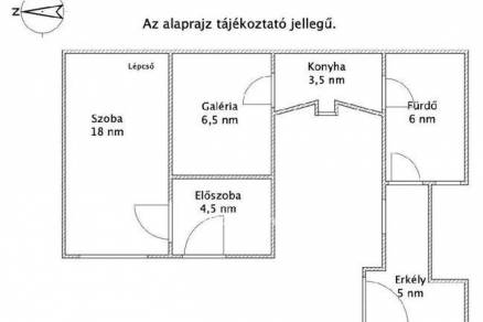 Budapesti lakás eladó, 30 négyzetméteres, 1 szobás