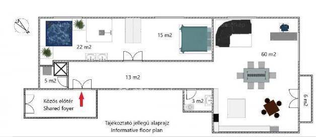 Budapesti kiadó lakás, 2 szobás, 118 négyzetméteres