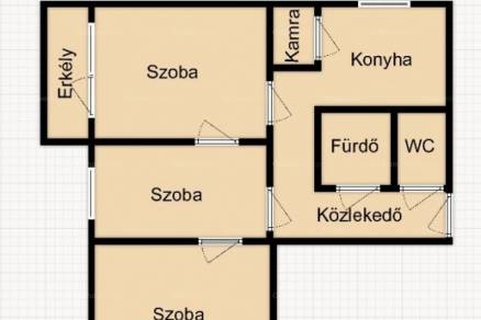 Szeged 2+1 szobás lakás eladó