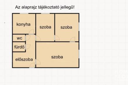 Eladó, Szeged, 1+2 szobás