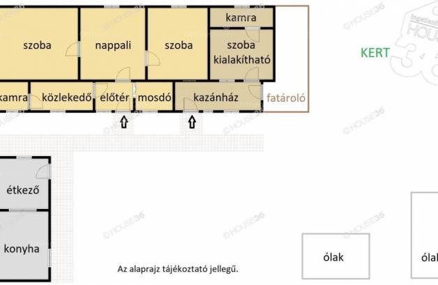 Eladó családi ház, Kiskunmajsa, 3 szobás