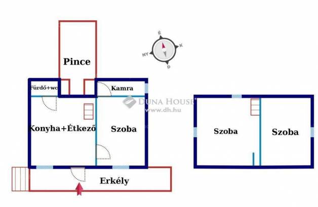 Pécsi családi ház eladó, 77 négyzetméteres, 3 szobás