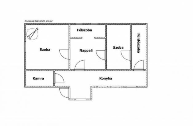 Isaszegi eladó családi ház, 3+1 szobás, 65 négyzetméteres