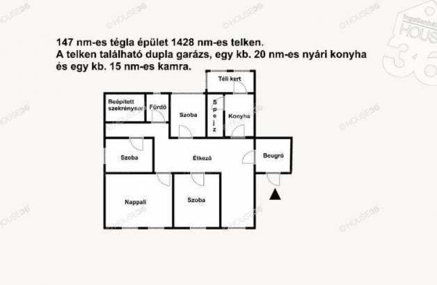 Családi ház eladó Szabadszállás, 147 négyzetméteres