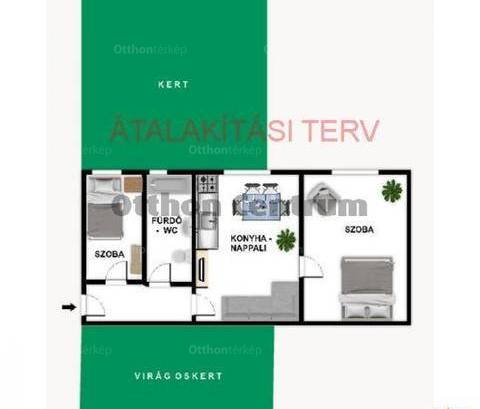 Tatabányai lakás eladó, 53 négyzetméteres, 2 szobás