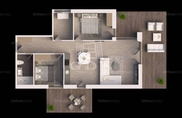Siófoki új építésű lakás eladó, 82 négyzetméteres, 3 szobás