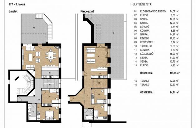 Budapesti lakás eladó, 215 négyzetméteres, 4 szobás