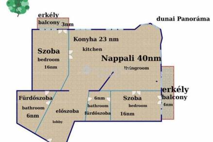 Budapest eladó lakás Országúton a Margit körúton, 114 négyzetméteres