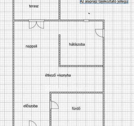 Budapesti lakás eladó, 42 négyzetméteres, 1+1 szobás