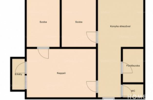 Szegedi lakás eladó, 64 négyzetméteres, 3 szobás