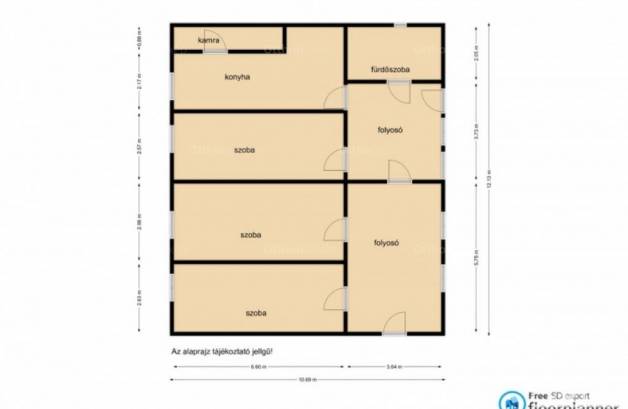 Családi ház eladó Földeák, 130 négyzetméteres