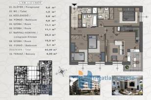 Új Építésű eladó lakás Budapest, 2+2 szobás