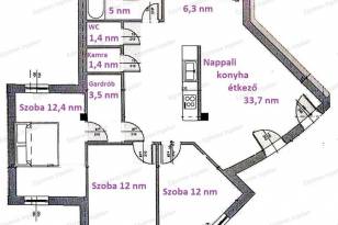 Eladó 4 szobás lakás Érd a Budai úton