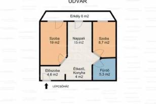 Eladó lakás Szeged a Körtöltés utcában, 3 szobás