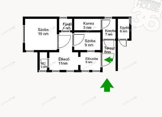 Nagykőrösi családi ház eladó, 62 négyzetméteres, 2 szobás