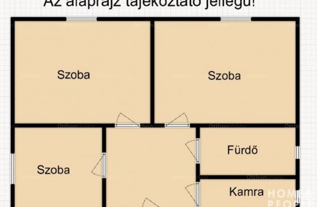 Pusztaszeri családi ház eladó, 69 négyzetméteres, 2+1 szobás