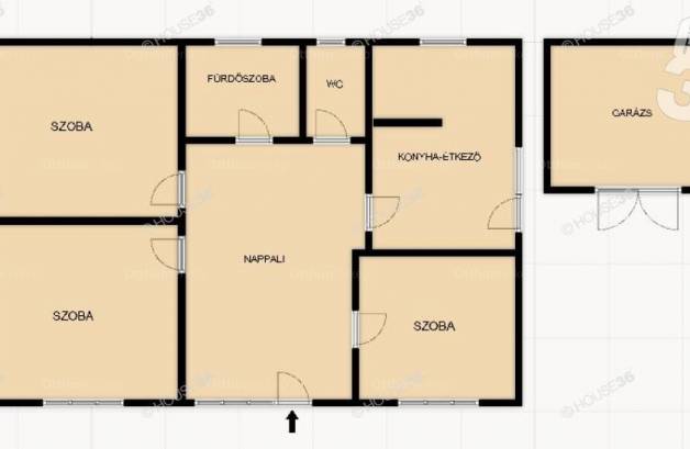 Lajosmizsei eladó családi ház, 3 szobás, 122 négyzetméteres