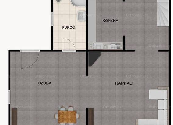 Monori eladó családi ház, 3 szobás, 58 négyzetméteres