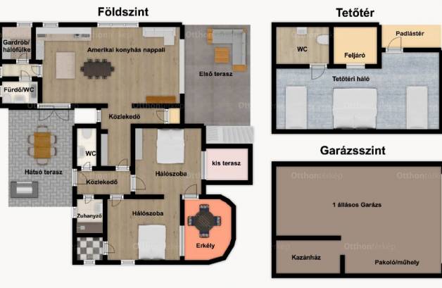 Balatonalmádi eladó családi ház, 4+1 szobás, 160 négyzetméteres