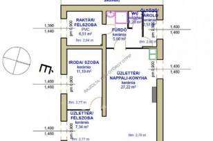 Tiszafüredi eladó családi ház, 1+3 szobás, 61 négyzetméteres