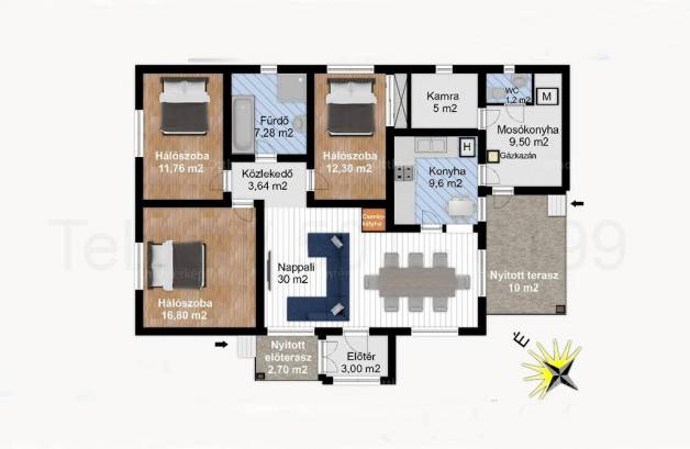 Csökmői családi ház eladó, 150 négyzetméteres, 4 szobás