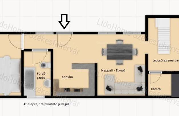 Abai eladó családi ház, 3+2 szobás, 75 négyzetméteres