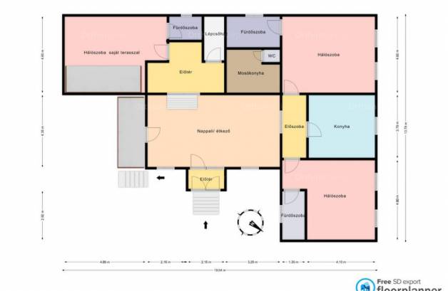 Balatonfüred új építésű családi ház kiadó, 4 szobás