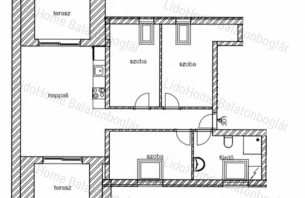 Új Építésű eladó lakás Balatonlelle, 4 szobás